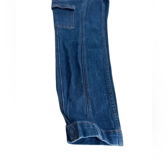 10 Crosby Derek Lam Blue Dark Wash Ankle Cropped Jeans - Picture 6 of 12